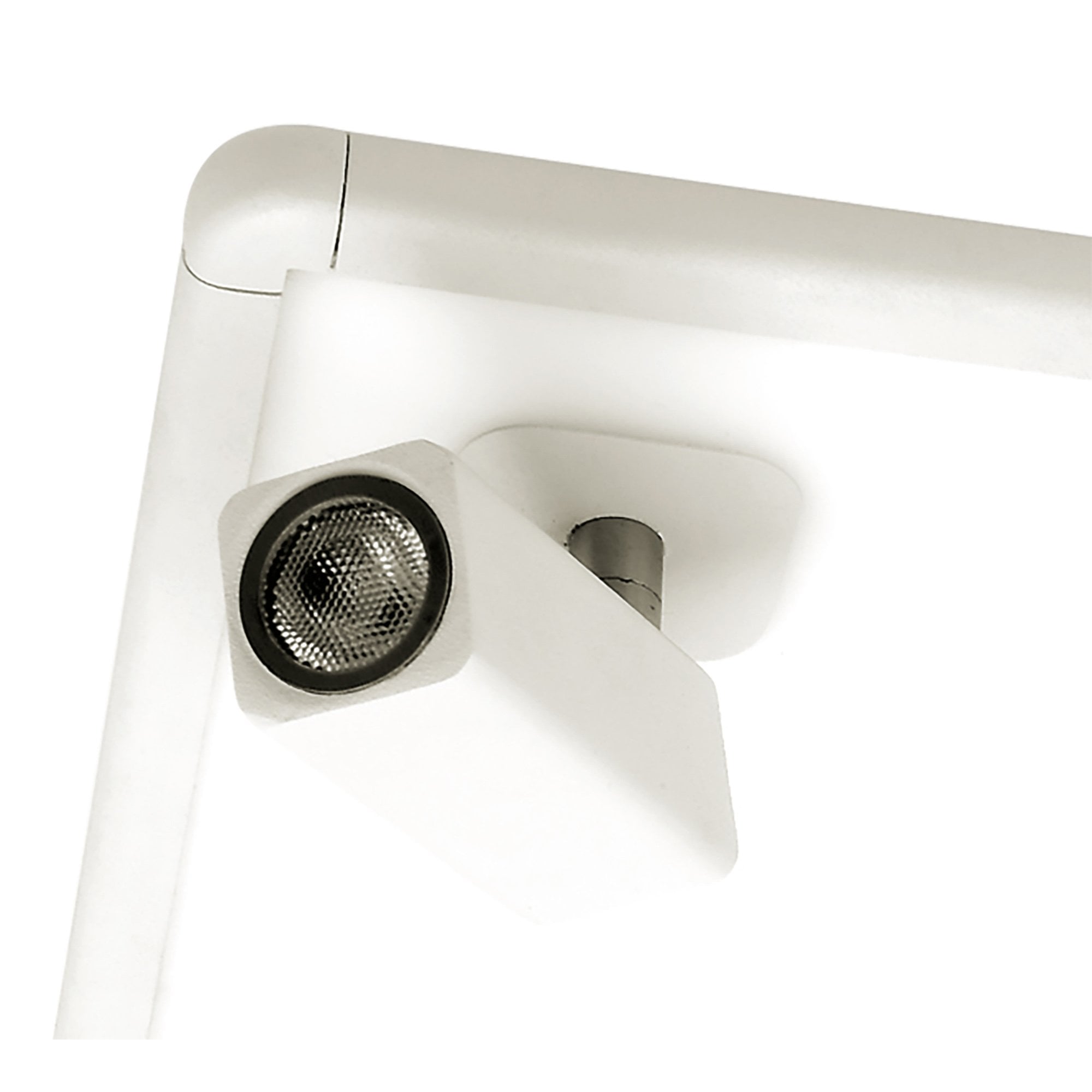 M5251 Ibiza Flush Ceiling Light 4 Head Backlit Light 4x5W+20W LED Square White