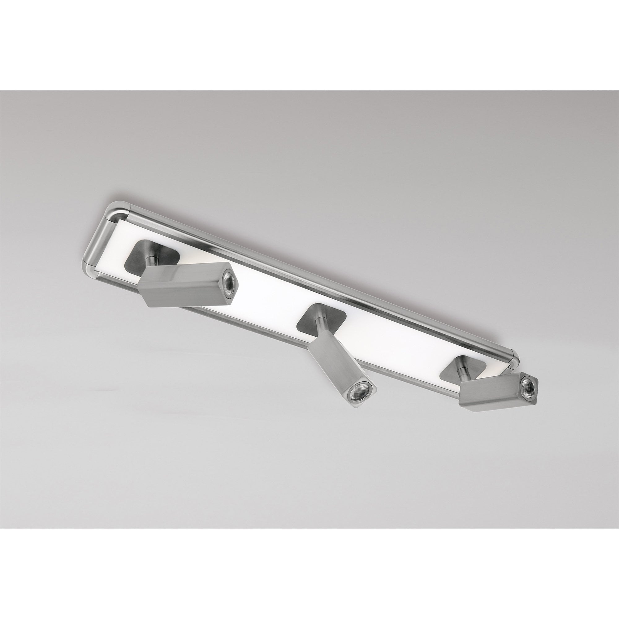 M5252 Ibiza Flush Ceiling Wall 3 Head Backlit Light 30W LED Satin Nickel
