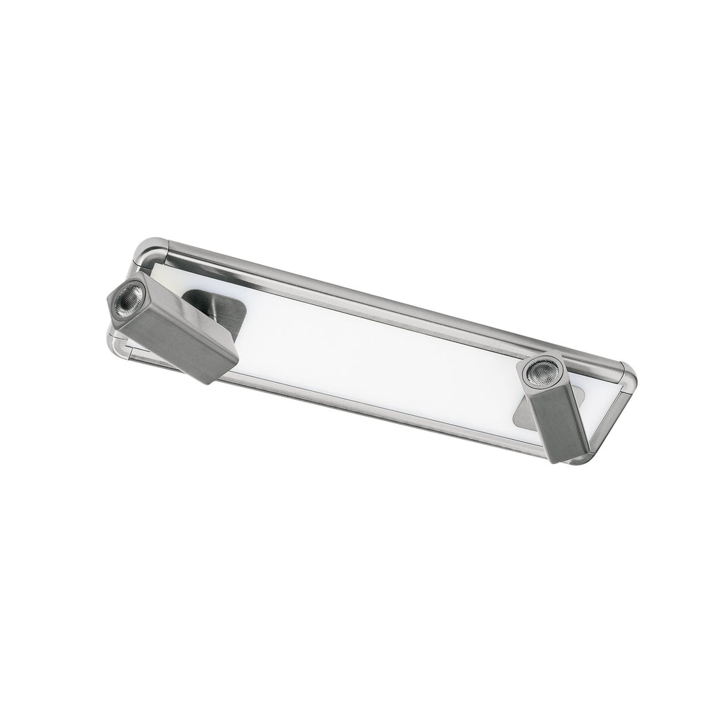 M5254 Ibiza Flush Ceiling Wall 2 Head Backlit Light 20W LED Satin Nickel