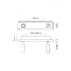M5254 Ibiza Flush Ceiling Wall 2 Head Backlit Light 20W LED Satin Nickel