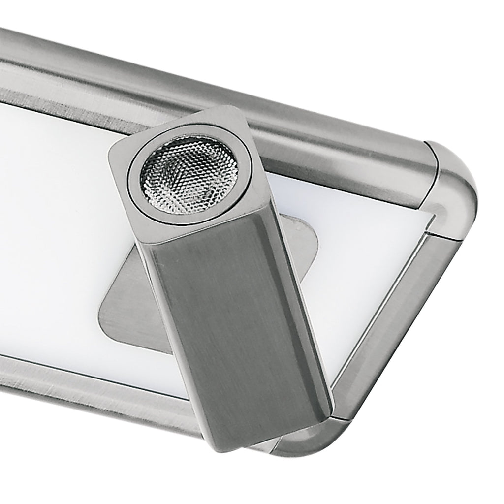 M5254 Ibiza Flush Ceiling Wall 2 Head Backlit Light 20W LED Satin Nickel
