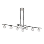 M1840 Ice Rectangular Telescopic 8 Light G9 ECO Polished Chrome
