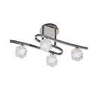 M1843 Ice Square Ceiling 4 Light G9 ECO Polished Chrome