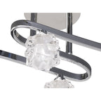 M1843 Ice Square Ceiling 4 Light G9 ECO Polished Chrome