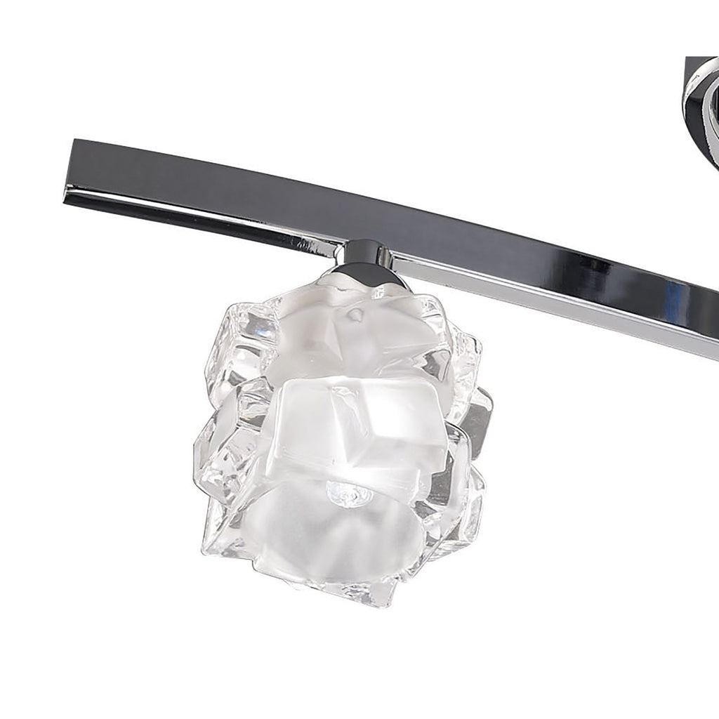 M1843 Ice Square Ceiling 4 Light G9 ECO Polished Chrome
