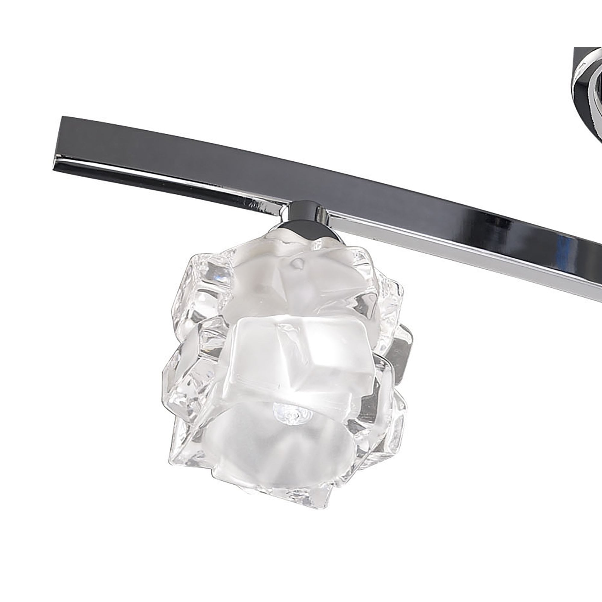 M1843 Ice Square Ceiling 4 Light G9 ECO Polished Chrome