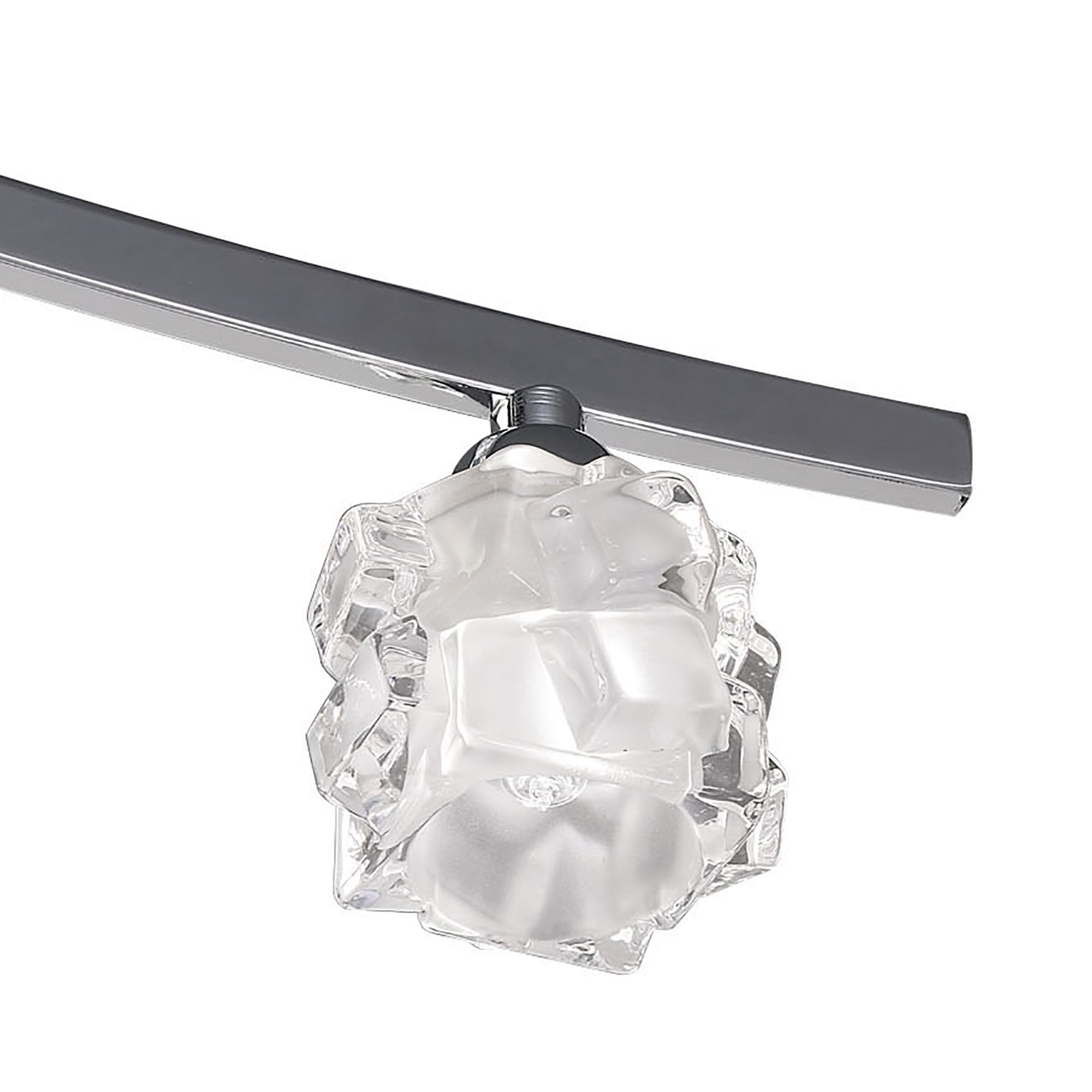 M1843 Ice Square Ceiling 4 Light G9 ECO Polished Chrome