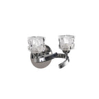 M1844/S Ice Wall Lamp Switched 2 Light G9 ECO Polished Chrome