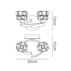 M1844/S Ice Wall Lamp Switched 2 Light G9 ECO Polished Chrome