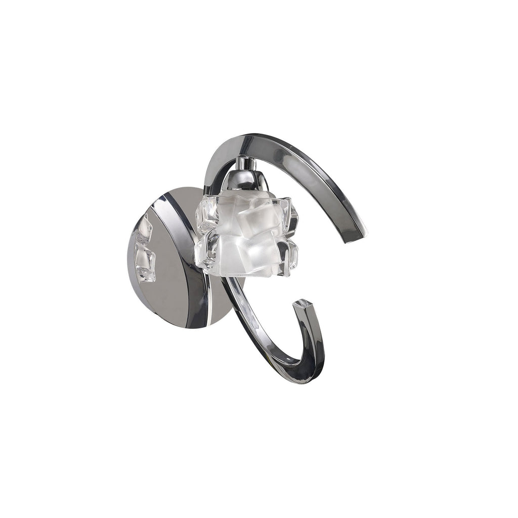 M1845/S Ice Wall Lamp Switched 1 Light G9 ECO Polished Chrome