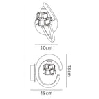 M1845/S Ice Wall Lamp Switched 1 Light G9 ECO Polished Chrome
