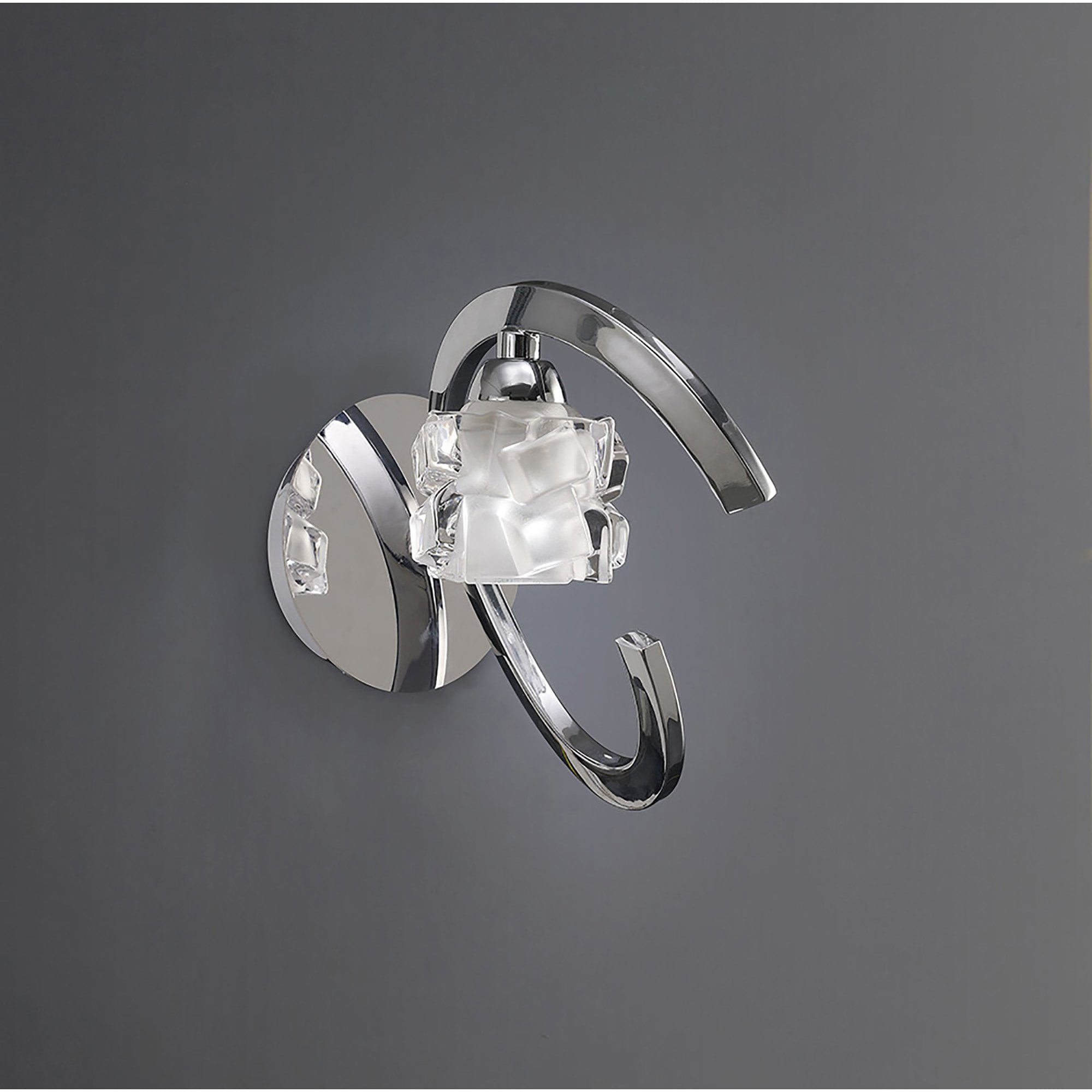 M1845/S Ice Wall Lamp Switched 1 Light G9 ECO Polished Chrome