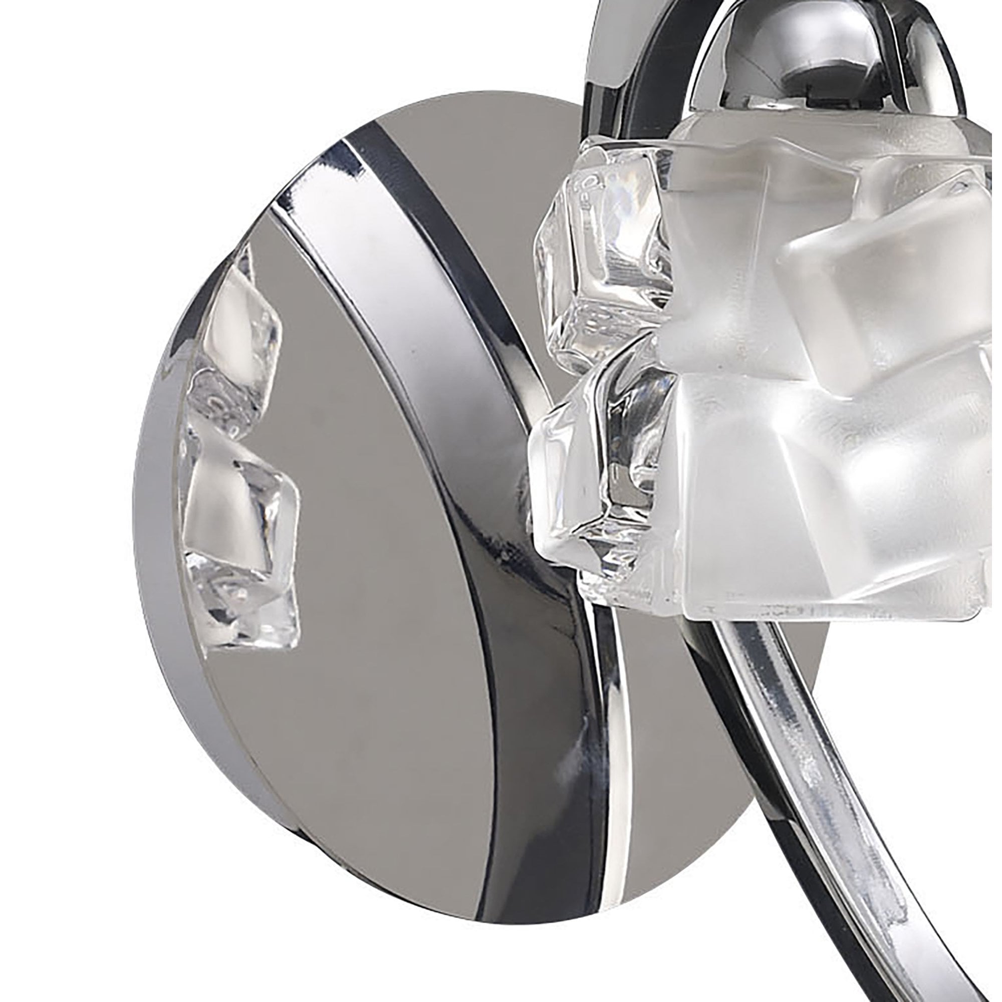 M1845/S Ice Wall Lamp Switched 1 Light G9 ECO Polished Chrome
