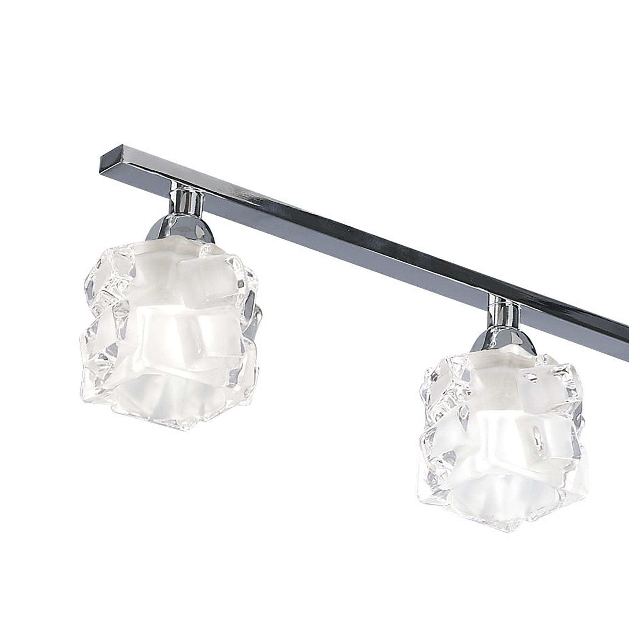 M1847 Ice Linear Pendant 4 Light G9 ECO Bar Polished Chrome
