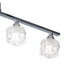 M1847 Ice Linear Pendant 4 Light G9 ECO Bar Polished Chrome