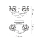 M1854/S Ice Wall Lamp Switched 2 Light G9 ECO Satin Nickel