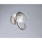 M1855/S Ice Wall Lamp Switched 1 Light G9 ECO Satin Nickel