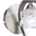 M1855/S Ice Wall Lamp Switched 1 Light G9 ECO Satin Nickel