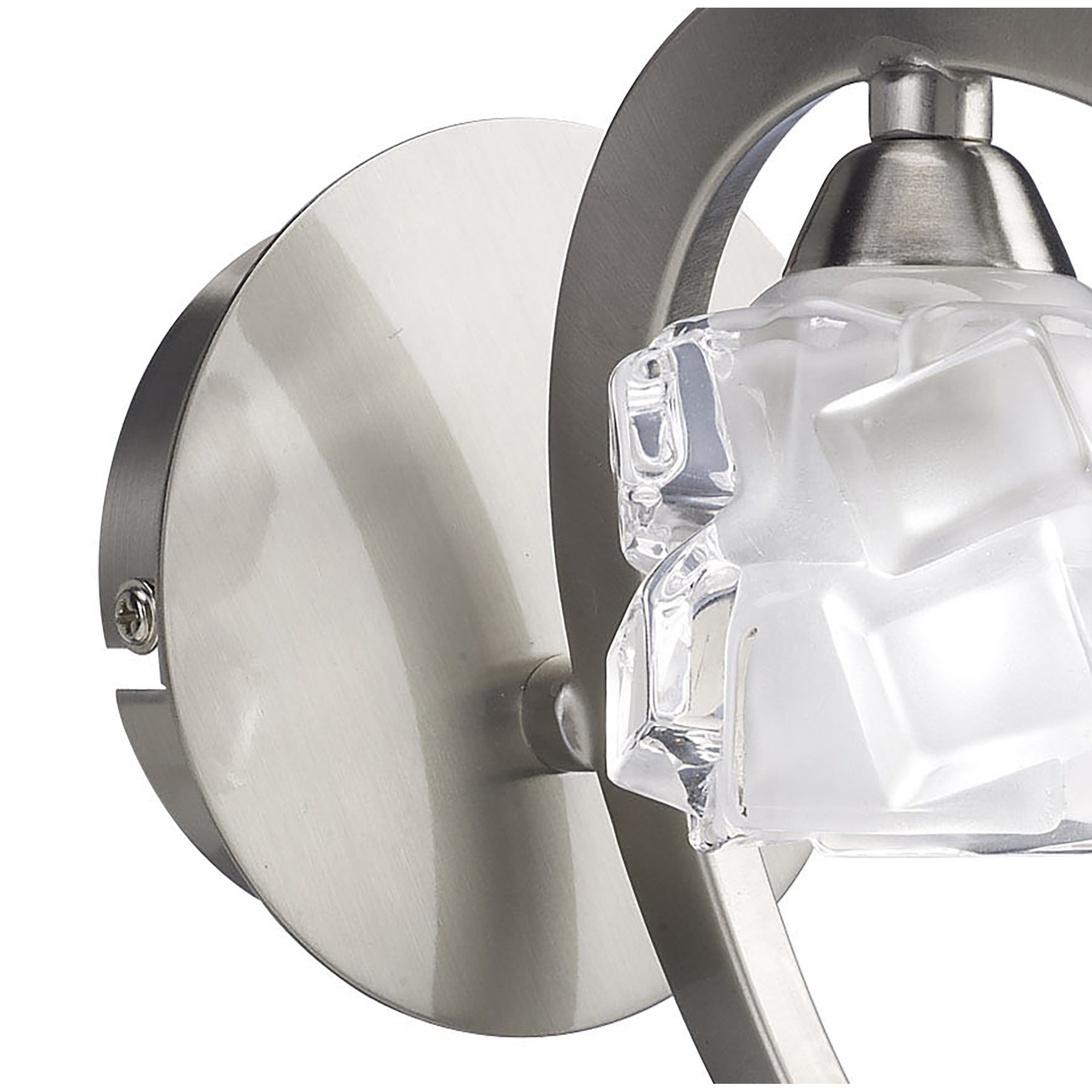M1855 Ice Wall Lamp 1 Light G9 ECO Satin Nickel