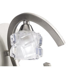 M1855 Ice Wall Lamp 1 Light G9 ECO Satin Nickel