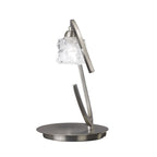 M1856 Ice Table Lamp 1 Light G9 ECO Satin Nickel
