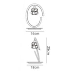 M1856 Ice Table Lamp 1 Light G9 ECO Satin Nickel