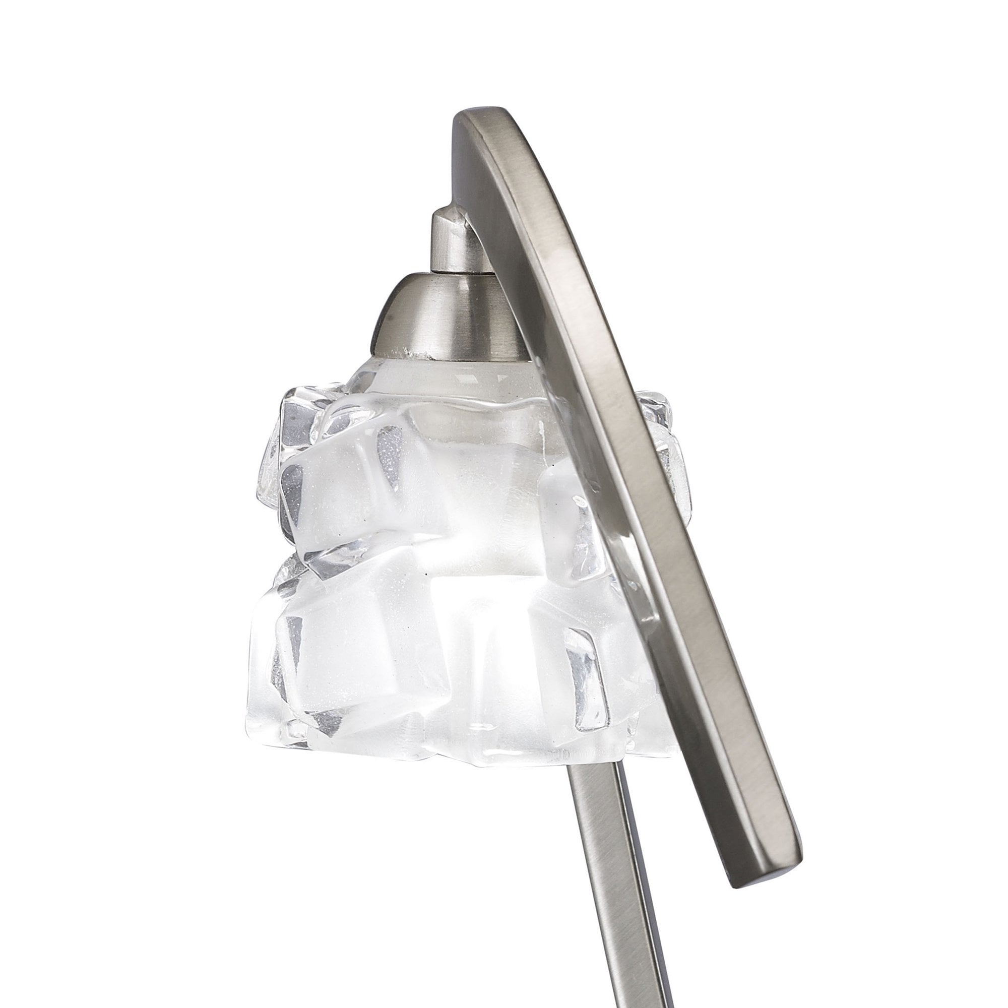 M1856 Ice Table Lamp 1 Light G9 ECO Satin Nickel