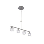 M1857 Ice Linear Pendant 4 Light G9 ECO Bar Satin Nickel