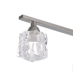 M1857 Ice Linear Pendant 4 Light G9 ECO Bar Satin Nickel