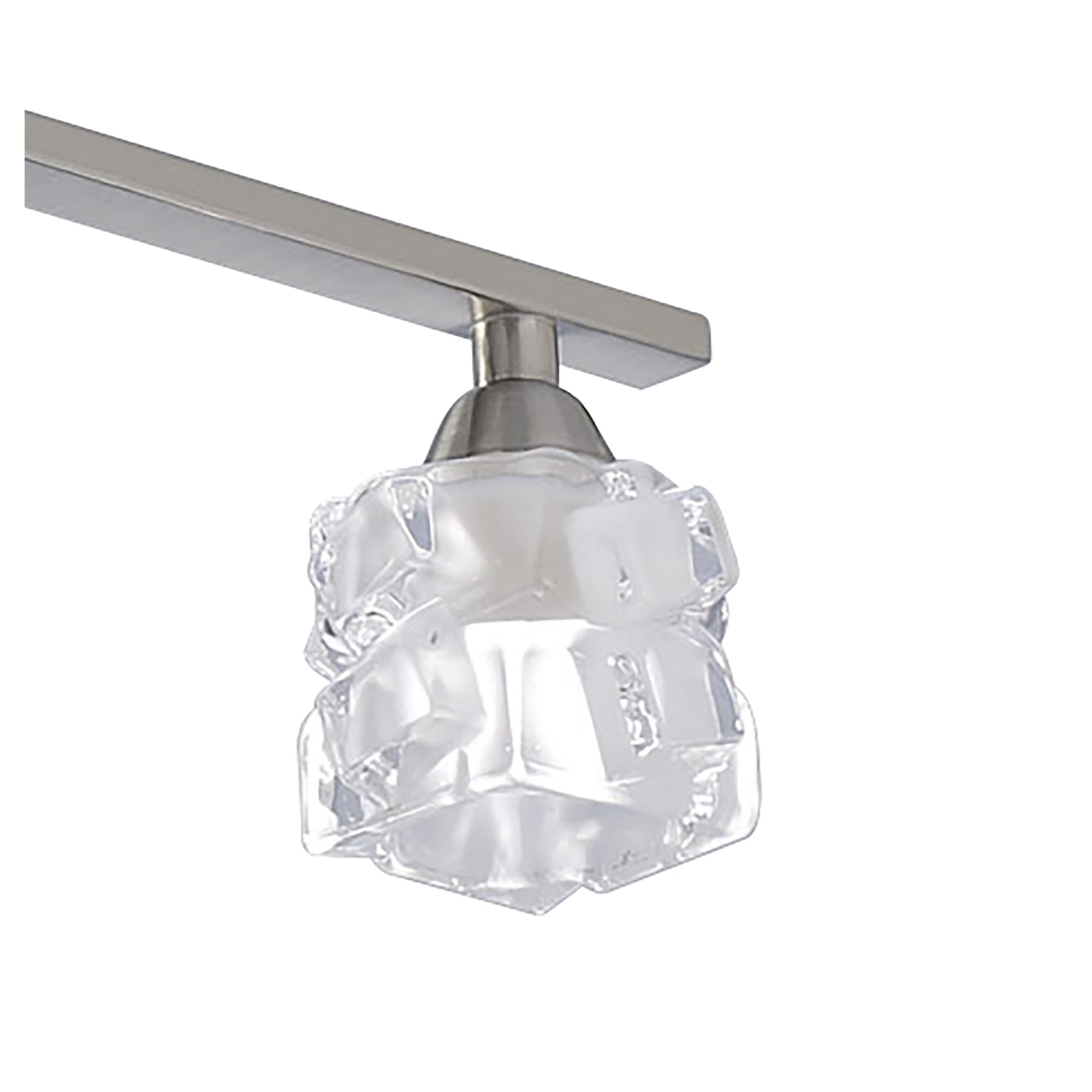 M1857 Ice Linear Pendant 4 Light G9 ECO Bar Satin Nickel