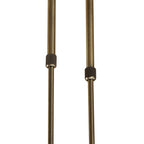 M1860 Ice Rectangular Telescopic 8 Light G9 ECO Antique Brass