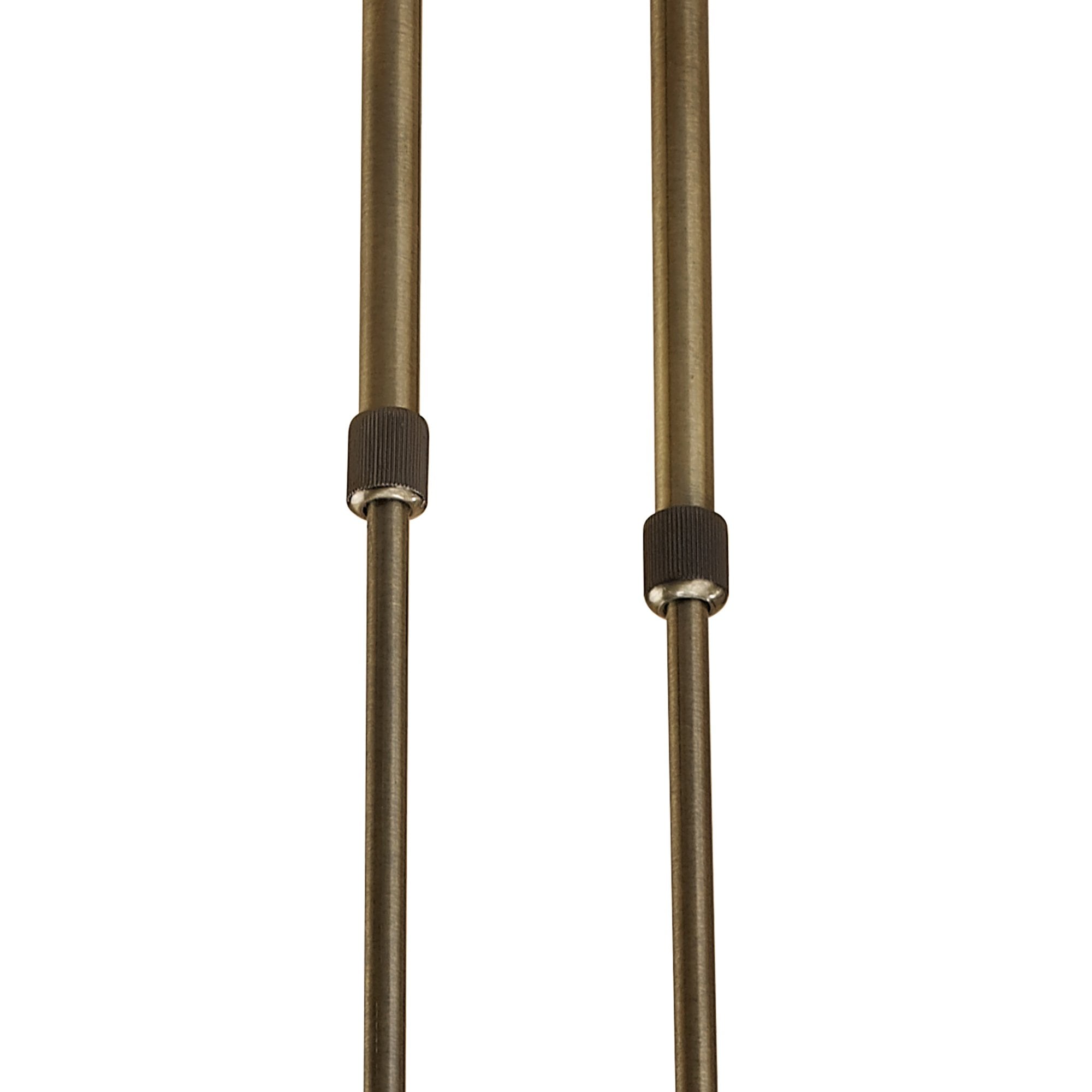 M1860 Ice Rectangular Telescopic 8 Light G9 ECO Antique Brass