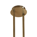 M1861 Ice Rectangular Telescopic Convertible To Semi Flush 6 Light G9 ECO Antique Brass