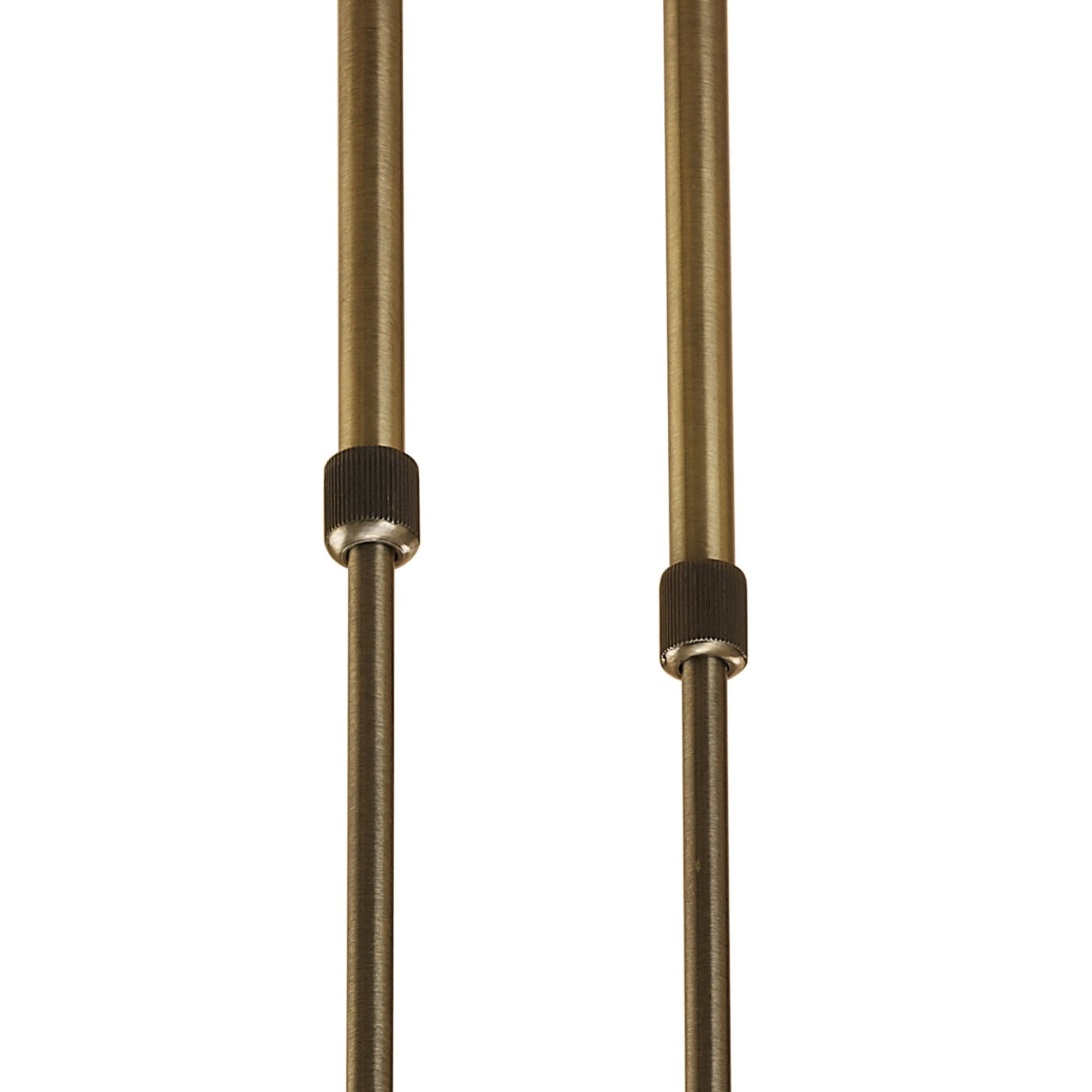 M1861 Ice Rectangular Telescopic Convertible To Semi Flush 6 Light G9 ECO Antique Brass