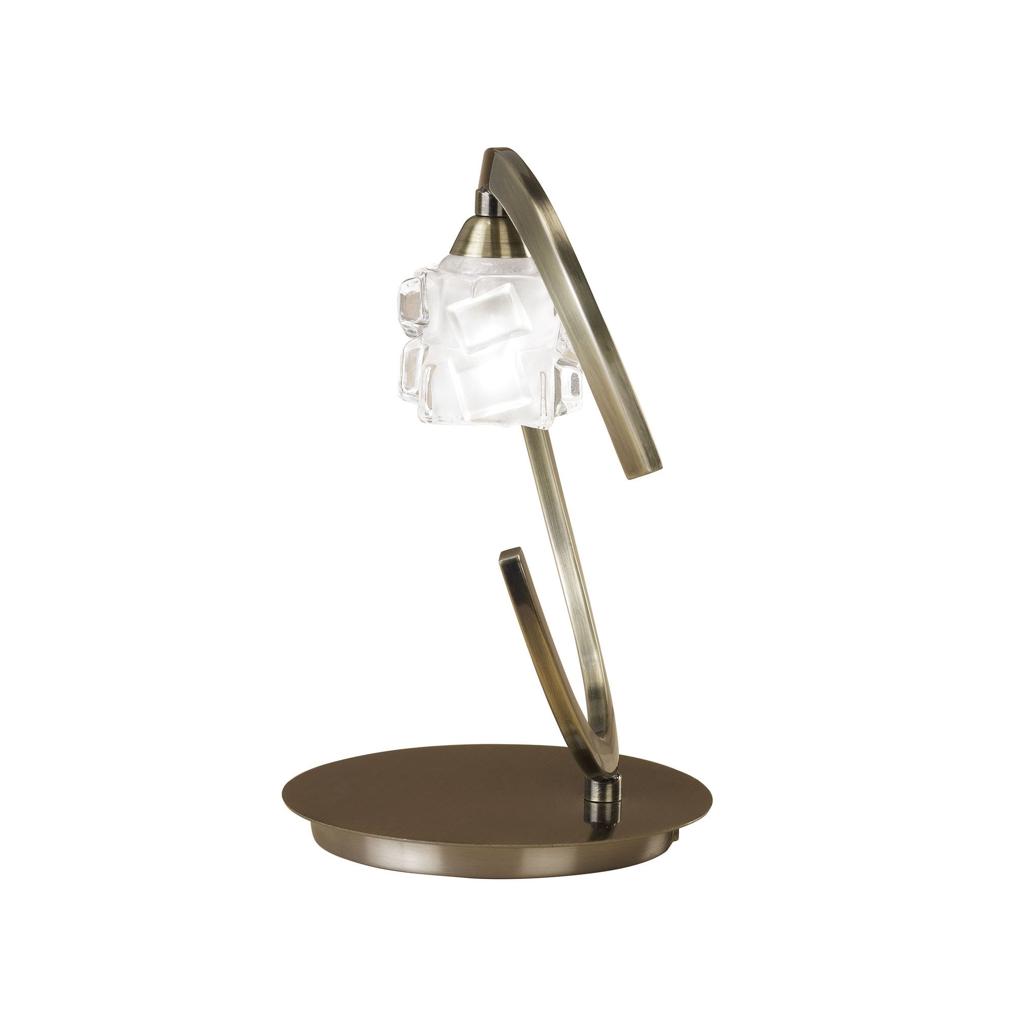 M1866 Ice Table Lamp 1 Light G9 ECO Antique Brass