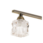 M1867 Ice Linear Pendant 4 Light G9 ECO Bar Antique Brass