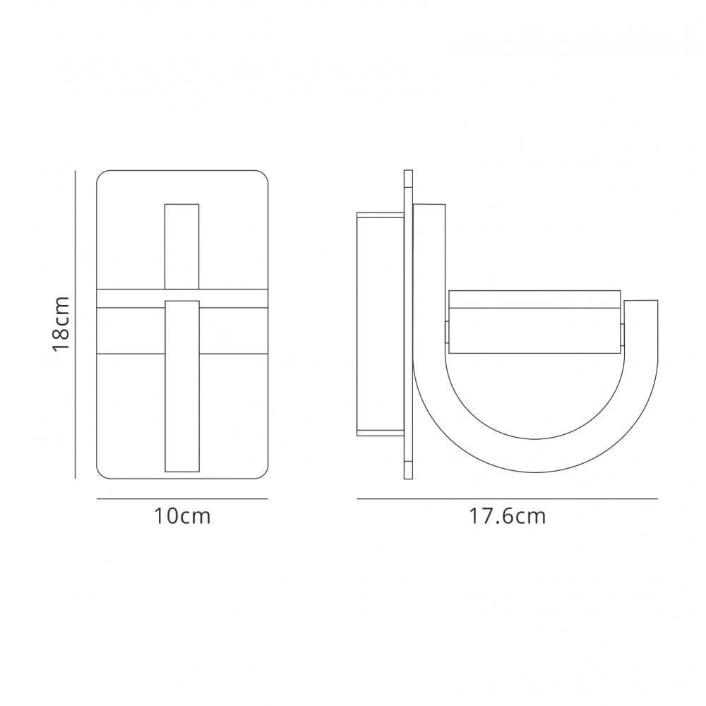 M6559 Iguazu Outdoor Wall Lamp 1 Light White