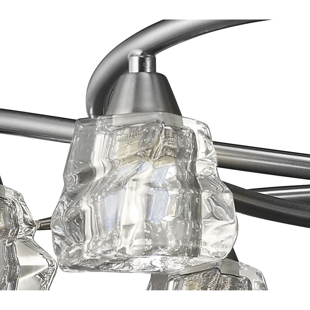 M3750 Iku Telescopic Convertible To Semi Flush 6 Light G9 Satin Nickel