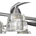 M3750 Iku Telescopic Convertible To Semi Flush 6 Light G9 Satin Nickel