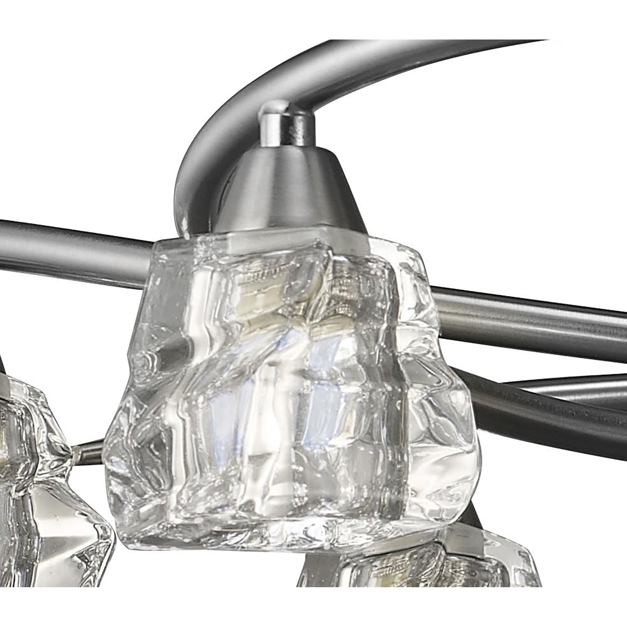 M3750 Iku Telescopic Convertible To Semi Flush 6 Light G9 Satin Nickel