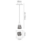 M3754 Iku Pendant 1 Light G9 Satin Nickel