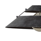 M5441 Industrial Ceiling 1 Light 40W E27 Medium Oxide Metal Black Belt