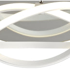 M5992 Infinity Blanco Flush 30W LED White/White Acrylic/Clear Mirror