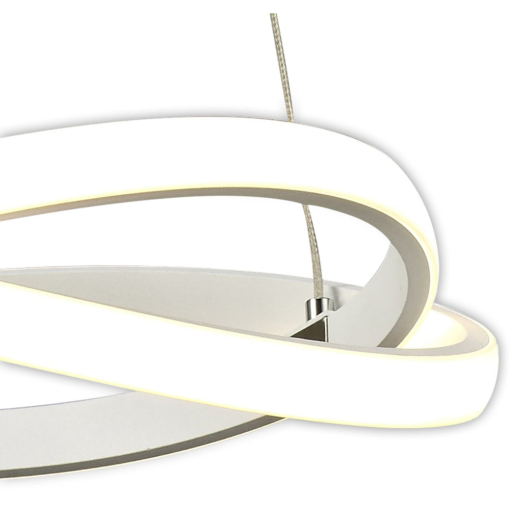 M5993 Infinity Blanco Pendant 30W LED White/White Acrylic