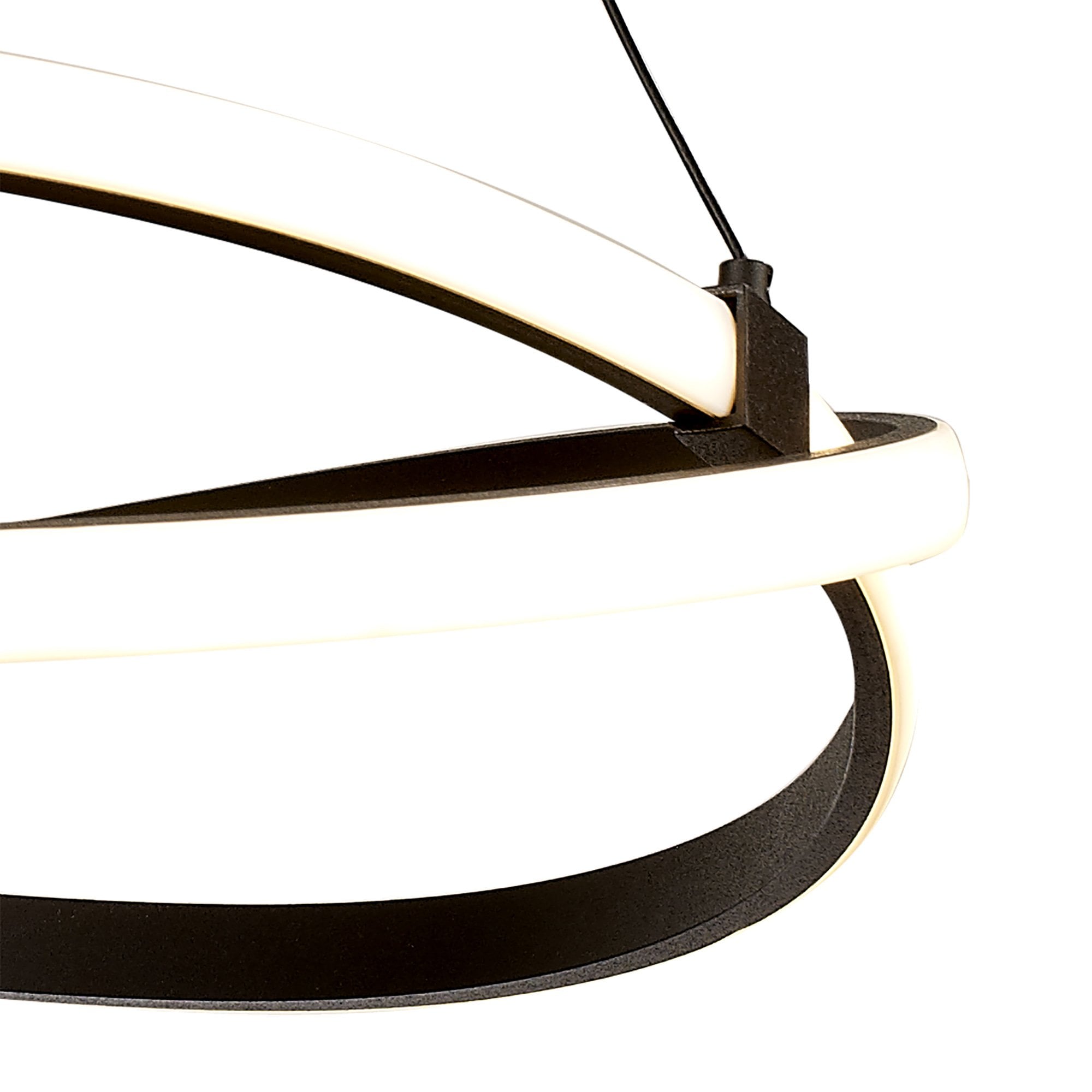 M5390 Infinity Pendant 42W LED Brown Oxide/White Acrylic