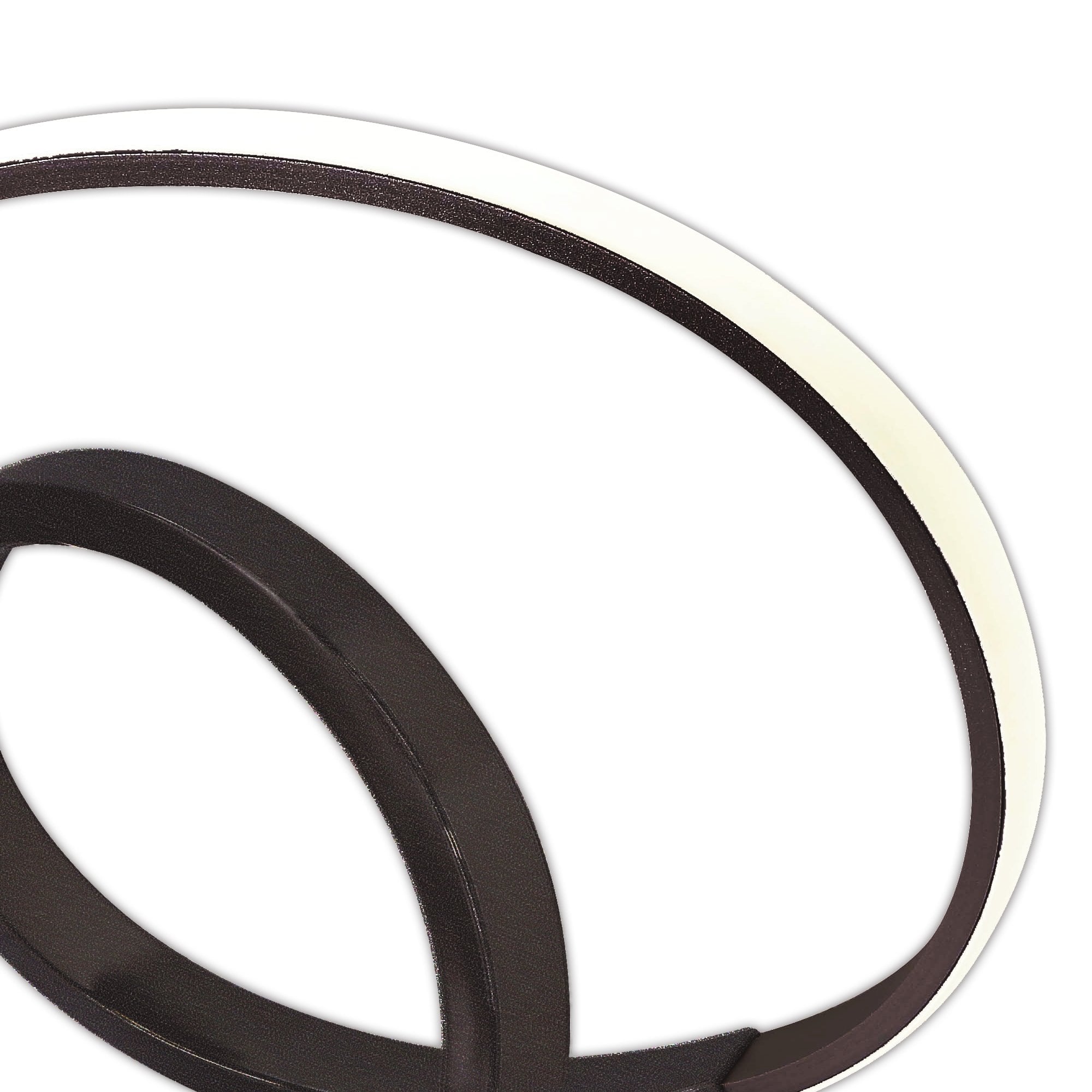 M5393 Infinity Table Lamp 12W LED Brown Oxide/White Acrylic