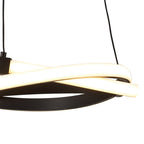 M5394 Infinity Pendant 30W LED Brown Oxide/White Acrylic