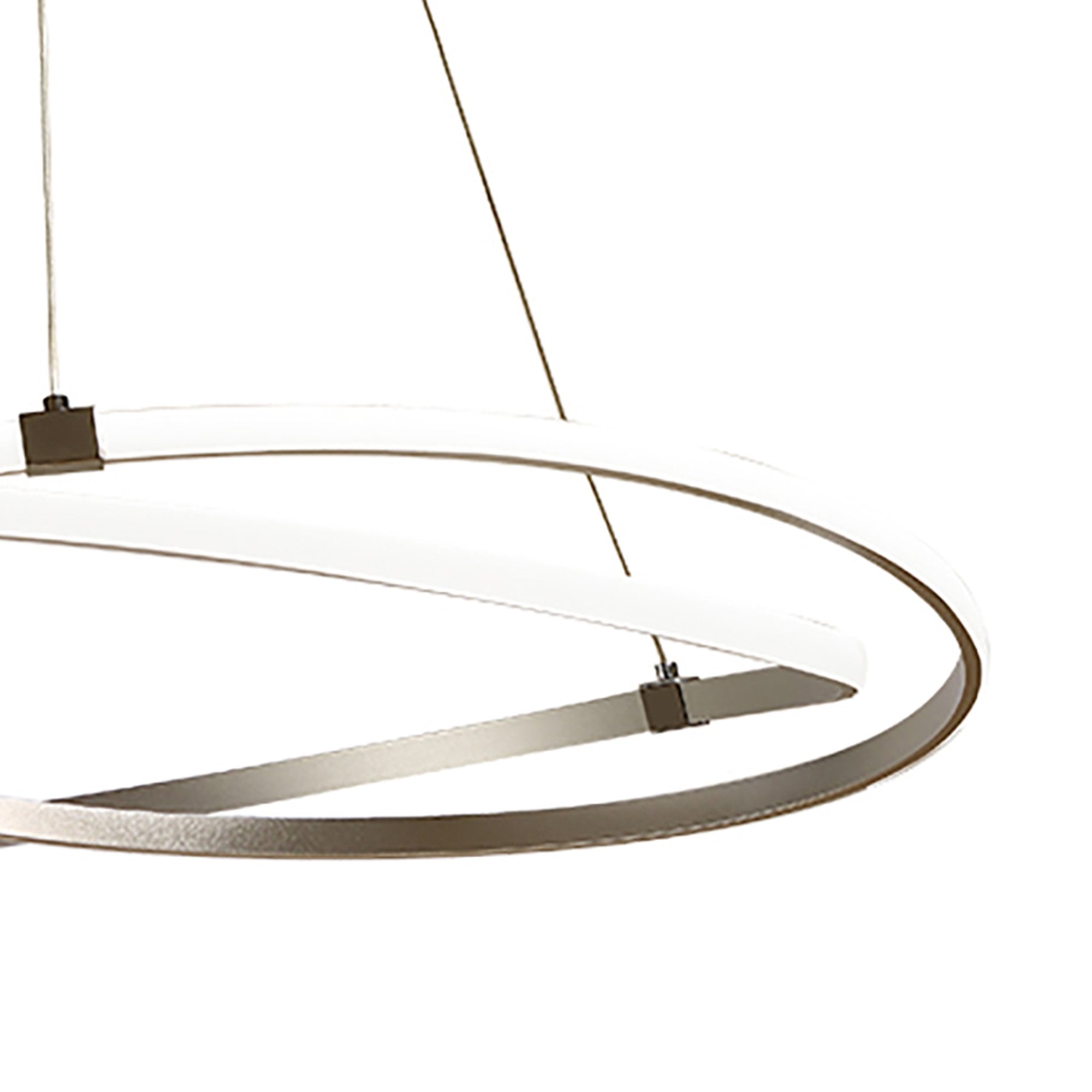 M5381 Infinity Pendant 60W LED Silver/Polished Chrome/White Acrylic