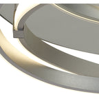 M5382 Infinity Flush 30W LED Silver/Polished Chrome/White Acrylic
