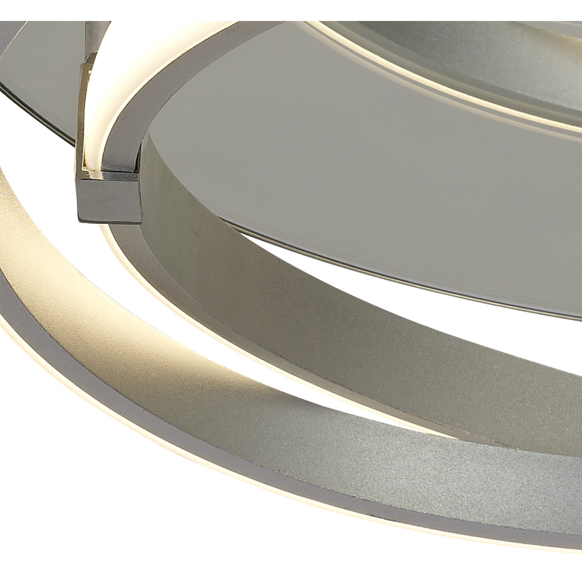 M5382 Infinity Flush 30W LED Silver/Polished Chrome/White Acrylic